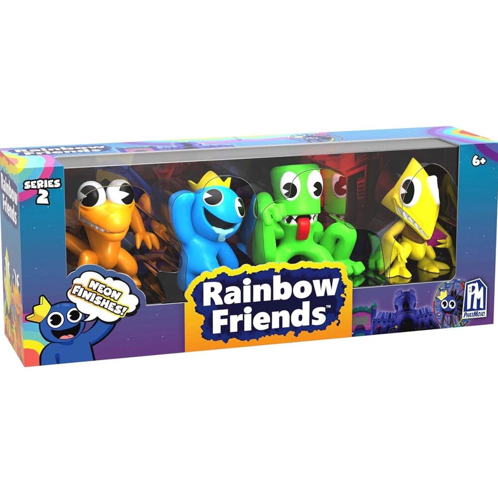 Roblox: Rainbow Friends - Neon Minifigures 4-Pack (Series 2)